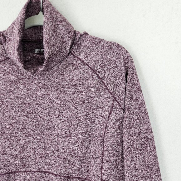 Duluth Trading Sweater Womens Small Purple Heathered Turtleneck Pullover Tunic - Picture 4 of 10